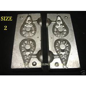Size 2 - 2 IN 1 Grip River Lead Weight Mould ASL
